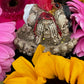 Santa Muerte Roja Statuette + Hear, Speak, See No Evil + Hide Love Spellwork + Baptized + Blessed + Fixed + Made in Mexico