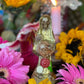 Santa Muerte Dorada Statue + Baptized + Embarazada + Pregnant + Fixed + Made in Mexico