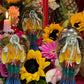 Santa Muerte Siete Colores Hear No, Speak No, See No Evil Statue Set + Baptized + Made in Mexico