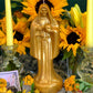 Santa Muerte Dorada / Oro Candle + Blessed + 24K Gold + Money + Abundance