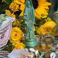 Santa Muerte Verde Figure Candle + Green + Money + Justice