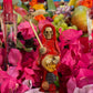 Santa Muerte Roja Statue + Embarazada + Pregnant + Baptized + Fixed + Made in Mexico