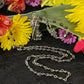 Santa Muerte Negra Hematite Rosary + Sterling Silver Plated Chain + Handcrafted + Gemstone + Rosario