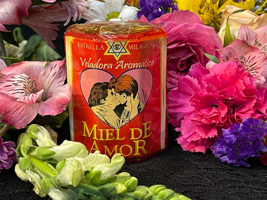 Honey of Love Candle + Miel de Amor + Made in Mexico