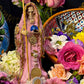 Deluxe Santa Muerte Statue + 24K Gold + 7” + Baptized + Fixed + Made in Mexico