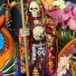 LIGHTS UP! Santa Muerte Roja Statue + Love + Money + Justice + 24K Gold Leaf + Baptized + Fixed + Made in Mexico