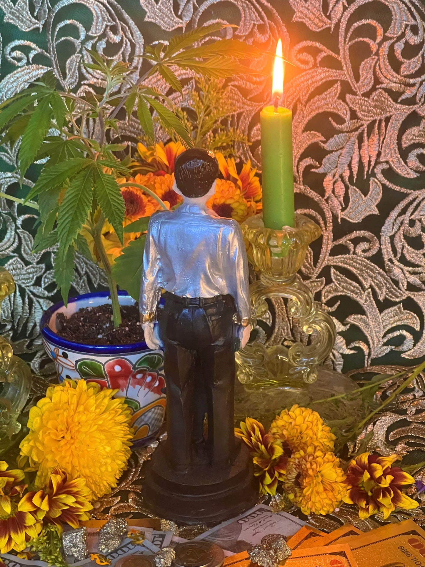 Jesus Malverde Statue + Blessed + Handcrafted in Mexico + Unique