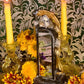 Santa Muerte Dorada Reversing Mirror + Espejo + Baptized + Fixed + Made in Mexico
