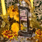 Santa Muerte Dorada Reversing Mirror + Espejo + Baptized + Fixed + Made in Mexico