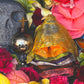Santa Muerte Siete Colores Statue with Dress + Baptized + Fixed + Made in Mexico + 24K Gold Leaf
