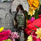 Santa Muerte Azteca Statue + 24K Gold + Baptized + Fixed + Made in Mexico + Aztek