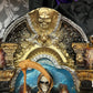 Santa Muerte Negra Statue + 14” + Fixed and Baptized on Feast Day + 24K Gold