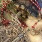 Santa Muerte Roja Rosary de Hilo + Carnelian + Handcrafted + Gemstone + Rosario