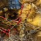 Santa Muerte Roja Evil Eye Rosary de Hilo + Handcrafted + Rosario