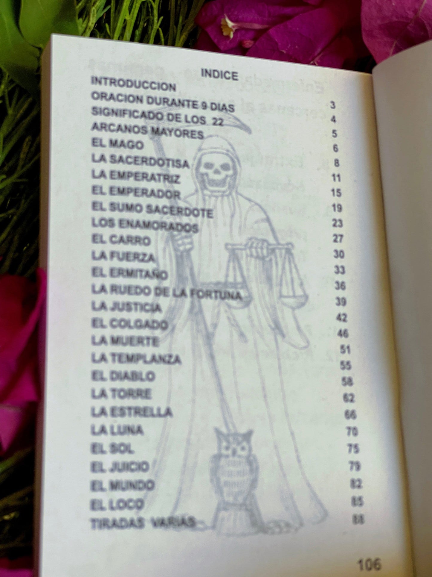 Tarot con la Santisima Muerte + Blessed + Booklet & Cards + From Mexico (Spanish Edition) + New