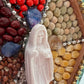 Santa Muerte Blanca Amulet + Blessed + Handcrafted + Made in Mexico + Prosperity + Mirror + Reversing + Evil Eye + Espejo + One of a Kind