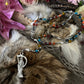 Santa Muerte Siete Colores Rosary de Hilo + Blessed + Gemstone + Handcrafted + Rosario
