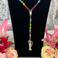 Santa Muerte Siete Colores Rosary de Hilo + Blessed + Handcrafted + Rosario