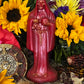 Santa Muerte Roja Candle + Blessed + 24K Gold