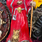 Santa Muerte Roja Statue + 24K Gold + Chalice + Baptized + Sterling Silver + Fixed + Made in Mexico