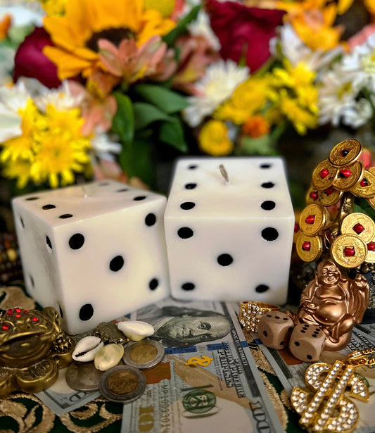 Die Candle + Dice + Luck + Wealth + Gambling + Suerte + Lottery