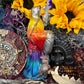 Santa Muerte Siete Colores Abundance Statue + Baptized + Fixed + Made in Mexico