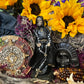 Santa Muerte Negra Rosary Statue + Baptized + Fixed + Made in Mexico + Rosario