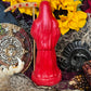 Santa Muerte Roja Statue + 24K Gold + Chalice + Baptized + Sterling Silver + Fixed + Made in Mexico