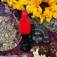 Santa Muerte Reversing Roja y Negra Statue + Baptized + Fixed + Made in Mexico