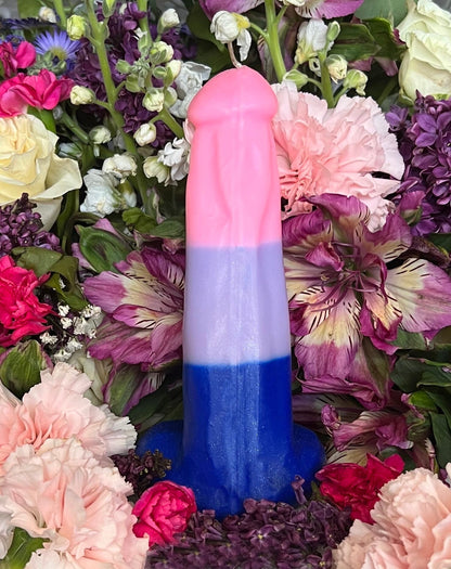 Vela de pênis do orgulho bissexual + Paixão + Sexo + Encontros casuais