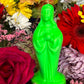 6” Neon Praying Mary Candle + Blessings + Spirituality + Glows under Blacklight