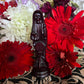 Santa Muerte Negra Reversing or Bleeding Figure Candle + Blessed + Reversing + Overcome Enemies