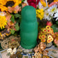 Santa Muerte Verde Statue + Green + Mictecacihuatl + Mictlantecihuatl + Traditionally Handcrafted from Mexican Clay + One of a Kind