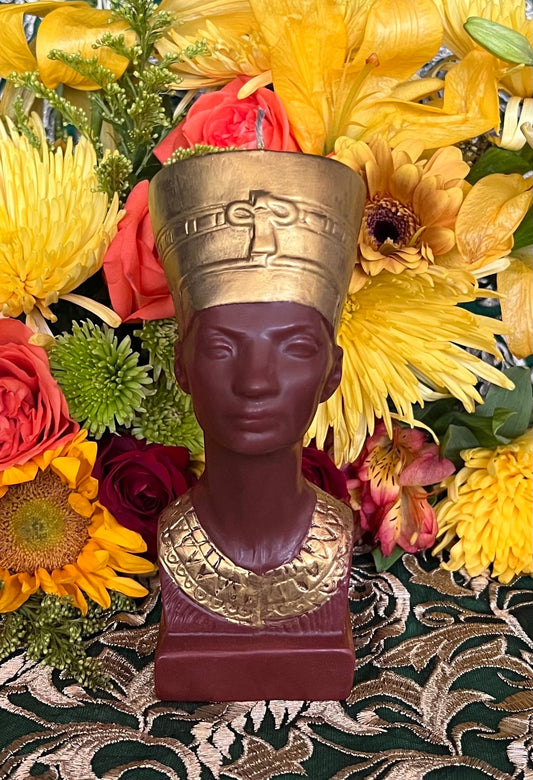 Nefertiti Candle + Prosperity + Luck + Money + Female Empowerment + Egyptian Queen