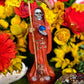 La Santa Muerte Naranja / Orange Statue with Dress + Fixed + Made in Mexico