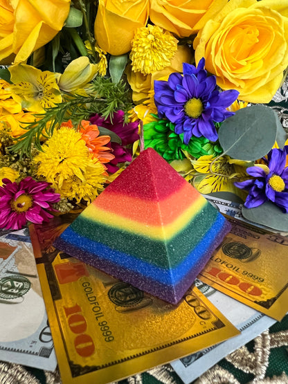 Vela de pirâmide arco-íris + Orgulho queer + Abertura de caminhos