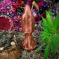 Santa Muerte Cobre Statue with Dress + Copper + Baptized + Fixed + Fast Luck + Made in Mexico