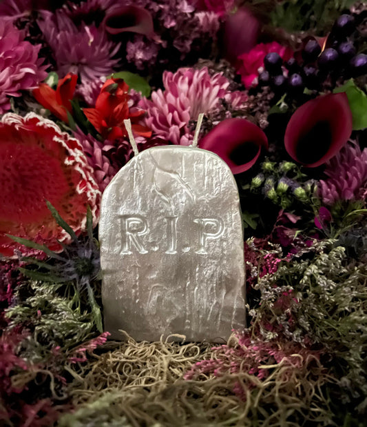 Gravestone Candle + Tombstone + Headstone + Cemetery Spirits + Bury Sorrow + End Negativity