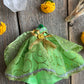 Santa Muerte Verde / Green Statue with Dress + Baptized + Fixed + Made in Mexico