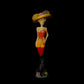 Vintage La Catrina / Santa Muerte Siete Colores Statue + 14” + 24K Gold