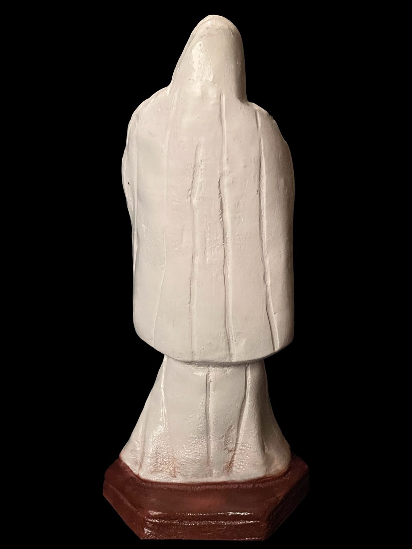 Rare statue vintage de Santa Muerte Blanca + 12" + Baptisée + Unique en son genre