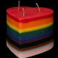 Queer Pride Heart Candle + Diversity + Love Wins
