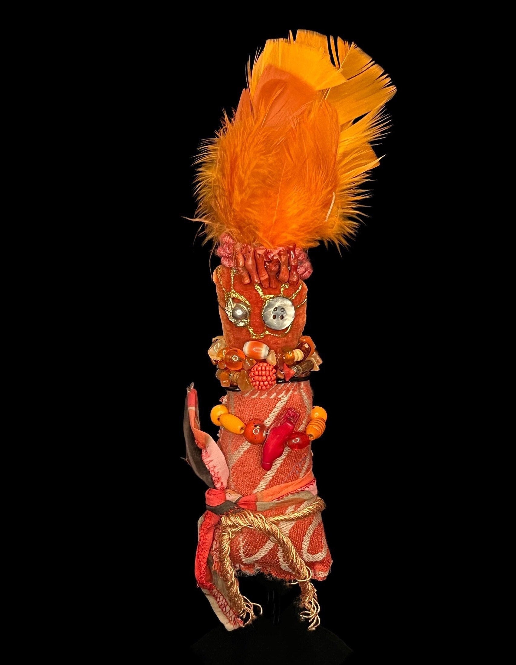 Handcrafted New Orleans Voodoo Doll + JuJu + Cleansed and Blessed + Poppet store + Sells for More in Galleries!