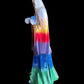 Rare Vintage Santa Muerte Siete Colores Statue + 12” + Baptized + One of a Kind