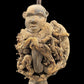 Last One! Large Nkisi Two-Headed Statue with Glass + Nkondi + Shigidi + Fetish from Kongo for Protection + One of a Kind