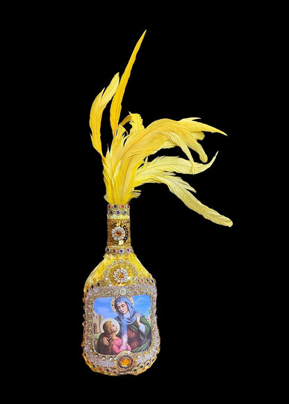 Anaisa Pye Boutey / Botella + Bendecida + Hecha por un iniciado en Lukumí y vudú haitiano + Arte espiritual + Pieza única