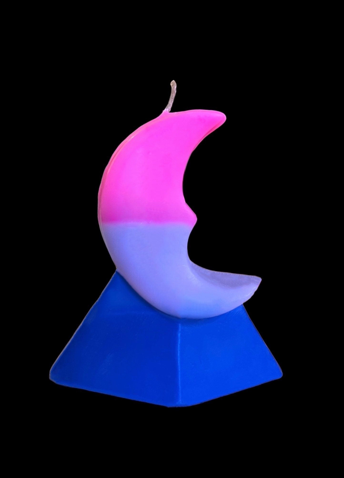 Bisexual Pride Moon Candle