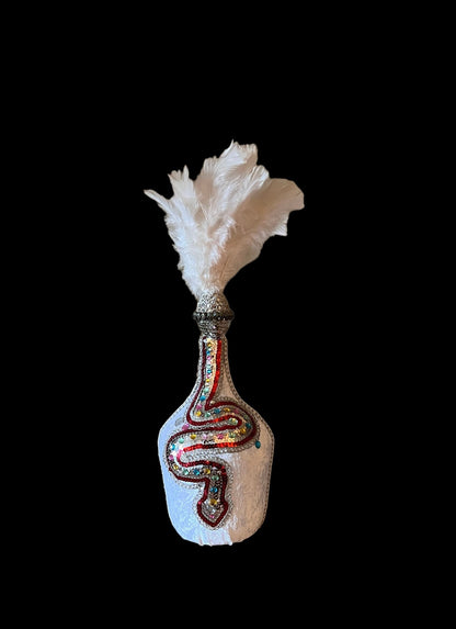 Damballah Boutey + Botella + Bendecida + Hecha por un iniciado en Lukumí y vudú haitiano + Arte espiritual + Pieza única