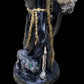 Last One! Santa Muerte Negra Chalice & Cat Statue + Sterling Silver + Baptized + Fixed + Made in Mexico + Necromancy + Gato Negro